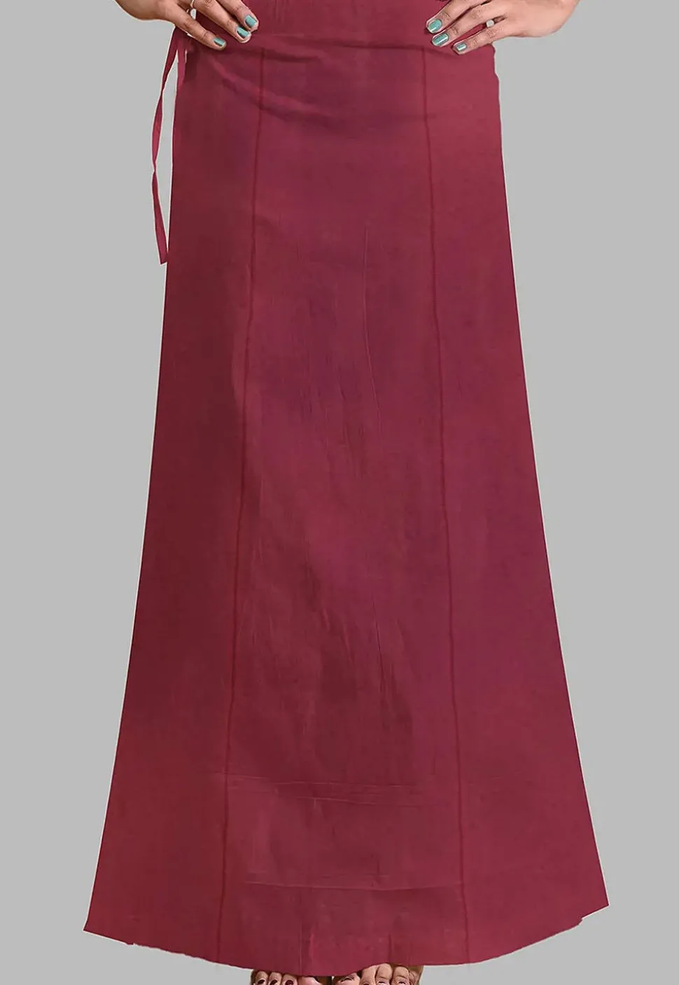 Solid Color Lycra Shimmer Petticoat in Magenta