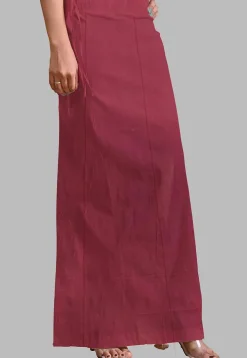 Solid Color Lycra Shimmer Petticoat in Magenta