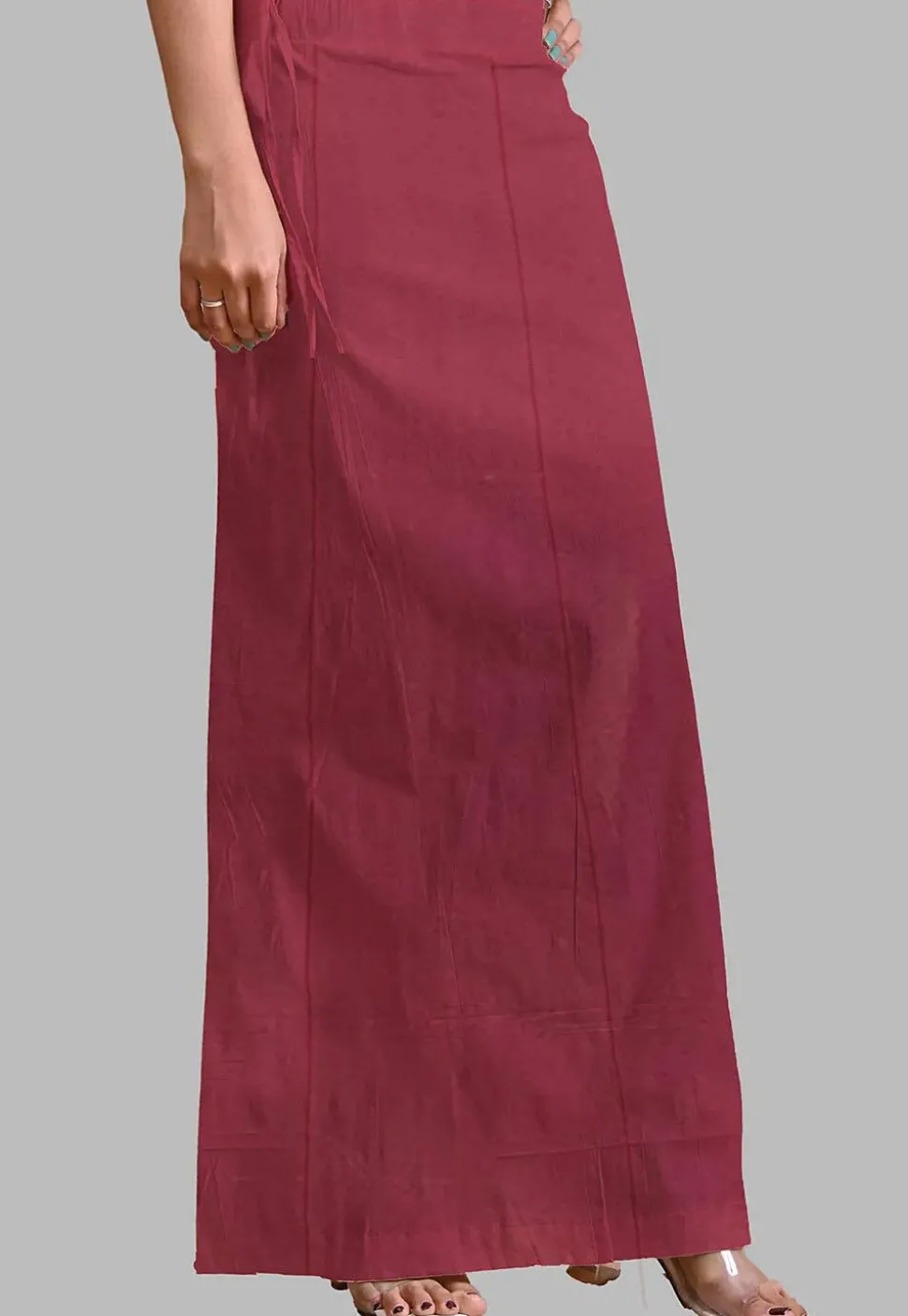 Solid Color Lycra Shimmer Petticoat in Magenta