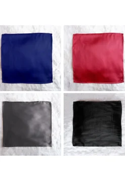 Solid Color Pocket Square Combo in Multicolor