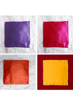Solid Color Pocket Square Combo in Multicolor