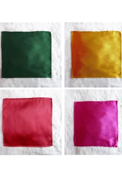 Solid Color Pocket Square Combo in Multicolor