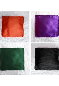 Solid Color Pocket Square Combo in Multicolor
