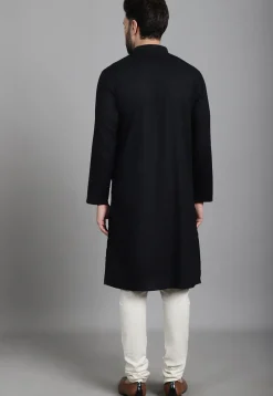 Solid Color Pure Cotton Kurtas in Black