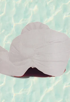Solid Color Pure Kota Silk Kids Turban in White