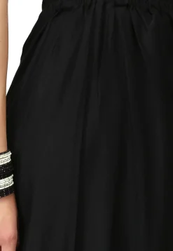 Solid Color Rayon Plazzo in Black