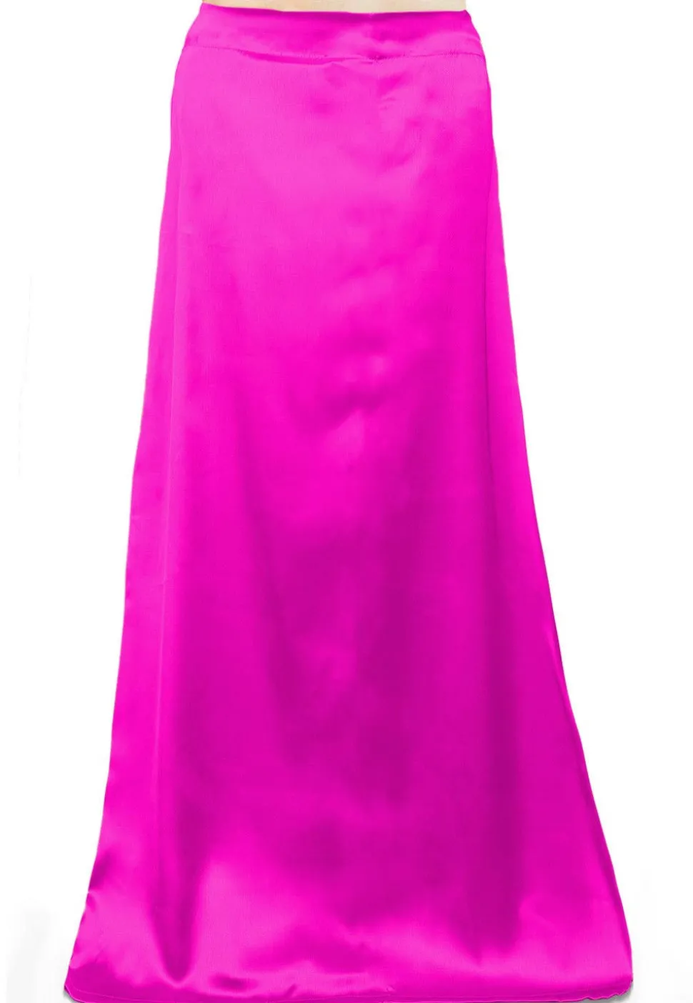 Solid Color Satin Petticoat in Pink