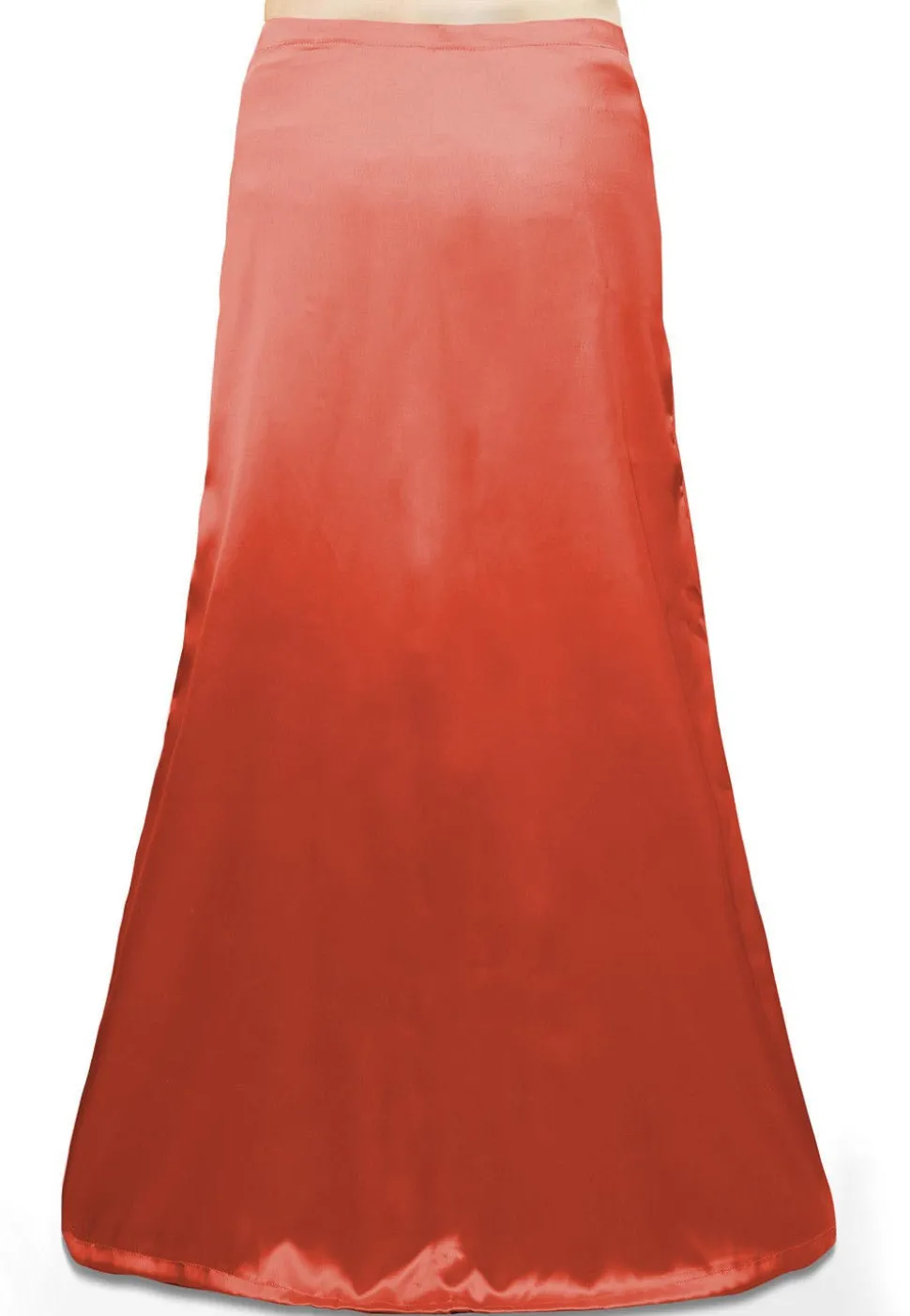 Solid Color Satin Petticoat in Dark Peach