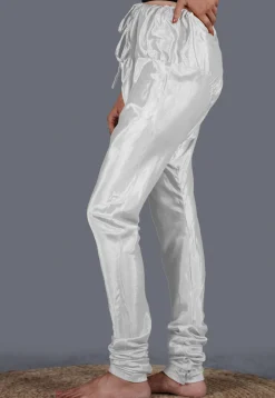 Solid Color Shantoon Churidar in White