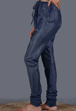 Solid Color Shantoon Churidar in Navy Blue