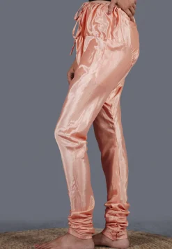 Solid Color Shantoon Churidar in Peach