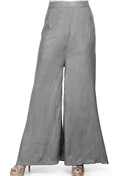 Solid Color Shantoon Palazzo in Grey