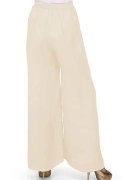 Solid Color Shantoon Palazzo in Off White