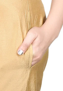 Solid Color Shantoon Pant in Beige