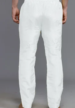 Solid Color Uppada Silk Pant in Off White