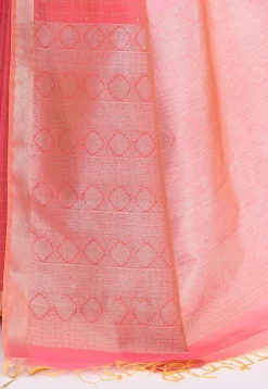 South Indian Sico Saree in Pink