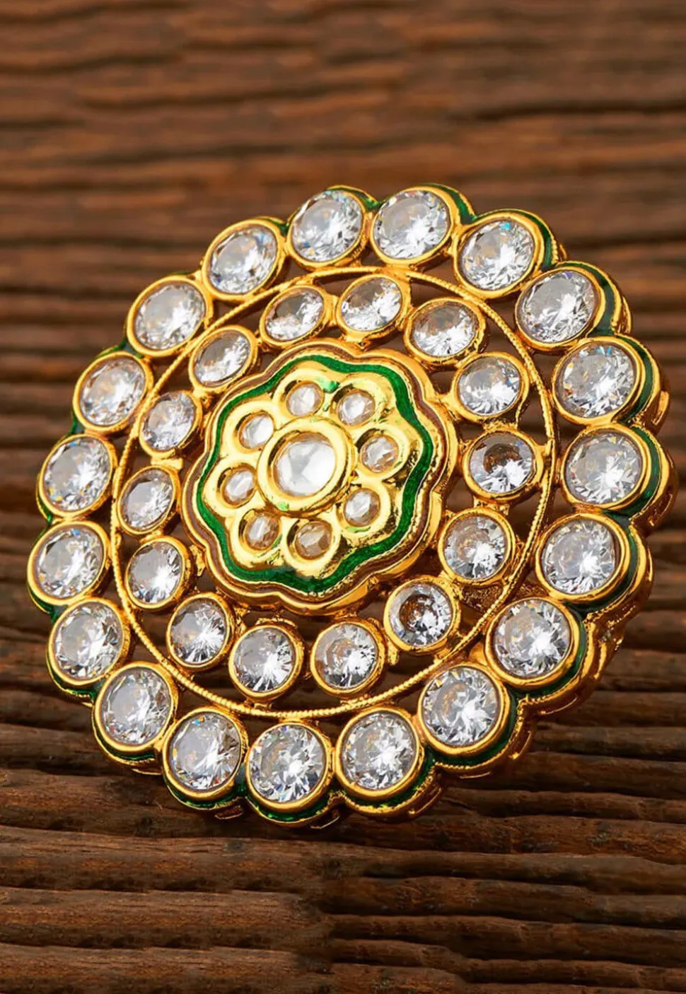 Stone Studded Adjustable Ring