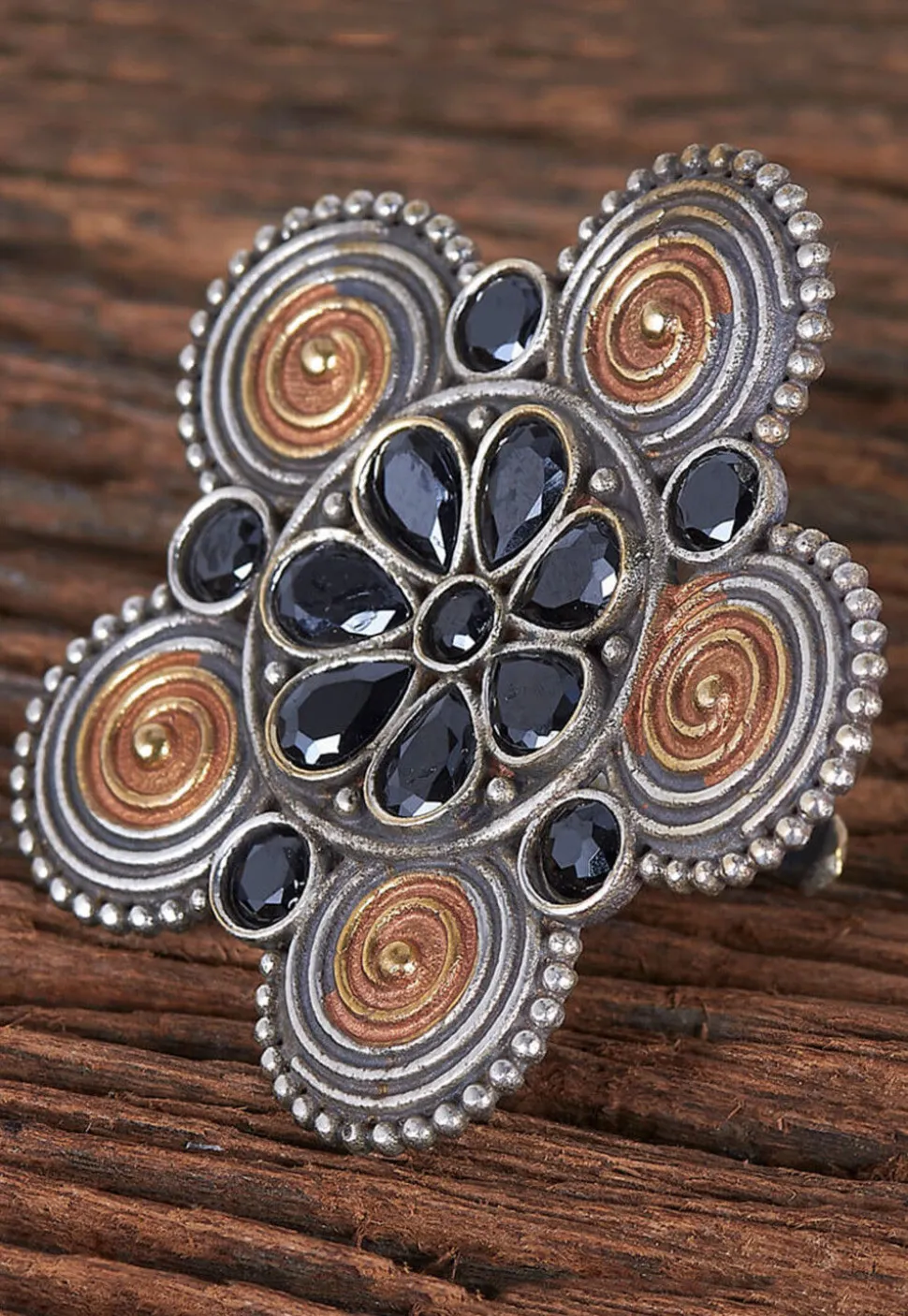 Stone Studded Adjustable Ring