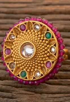 Stone Studded Adjustable Ring