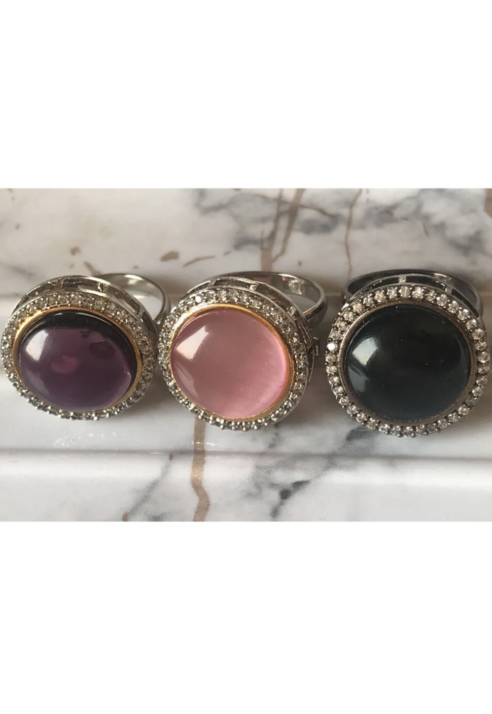 Stone Studded Adjustable Ring