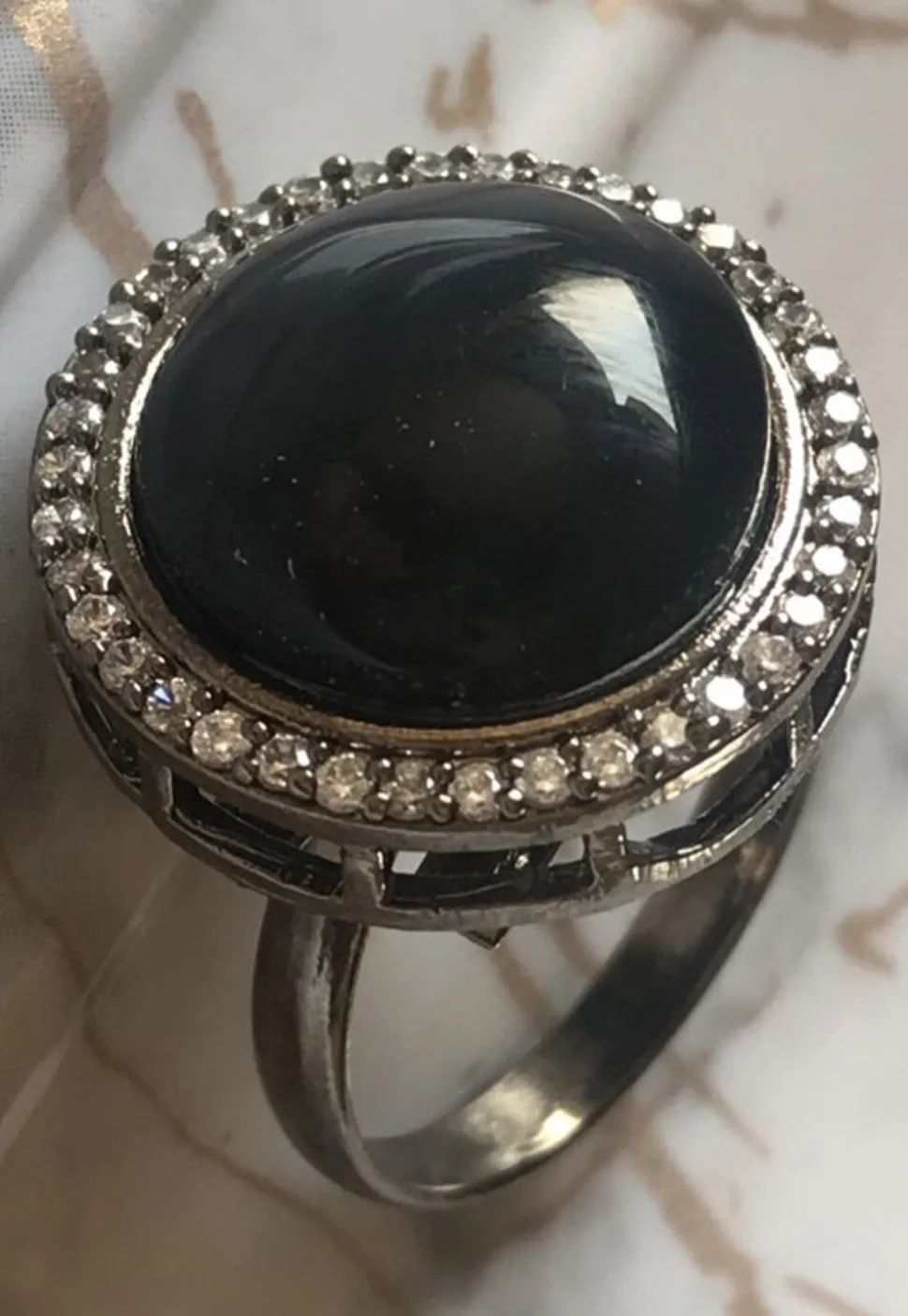 Stone Studded Adjustable Ring
