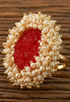 Stone Studded Adjustable Ring