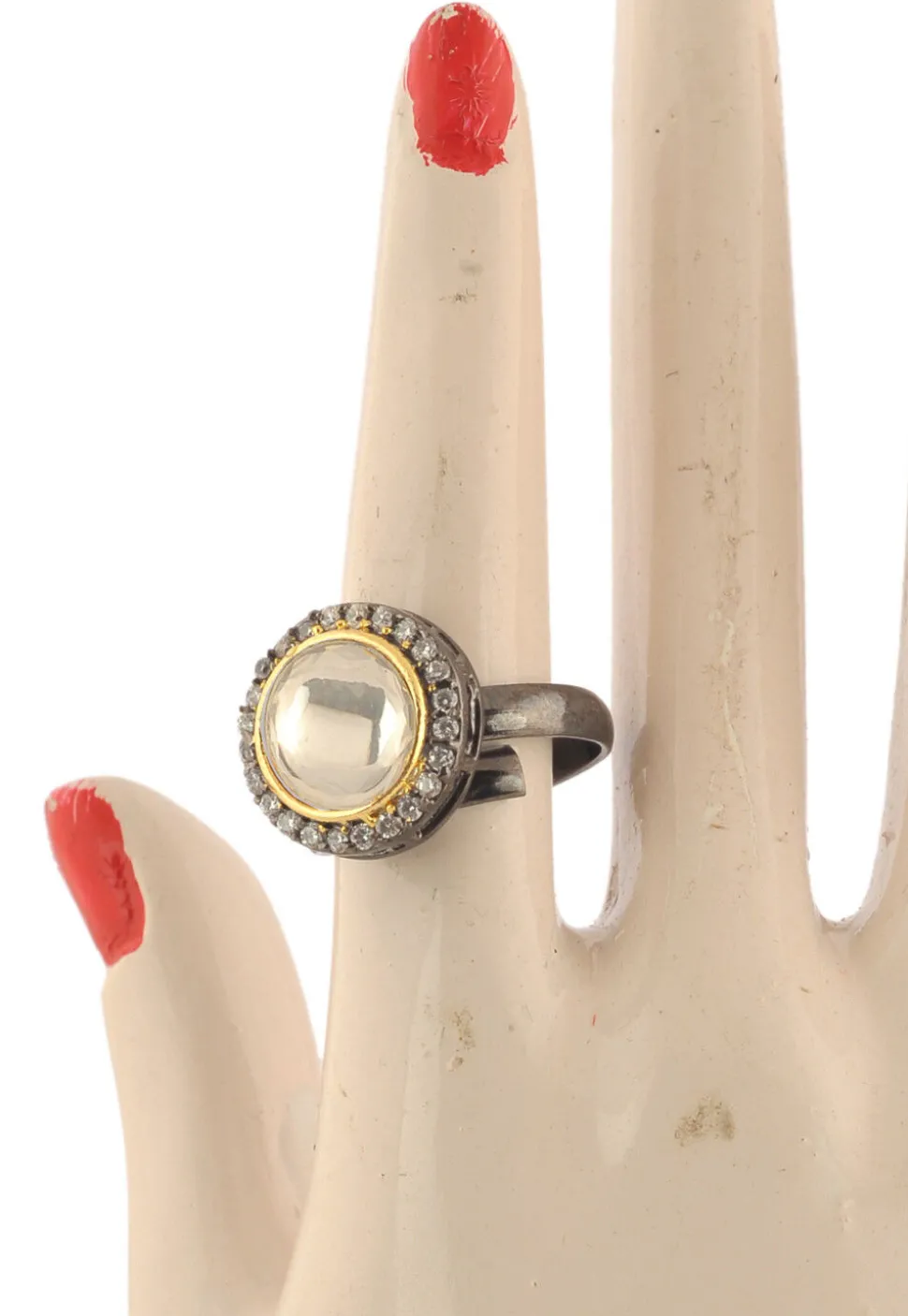 Stone Studded Adjustable Ring