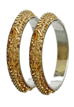 Stone Studded Bangle Pair