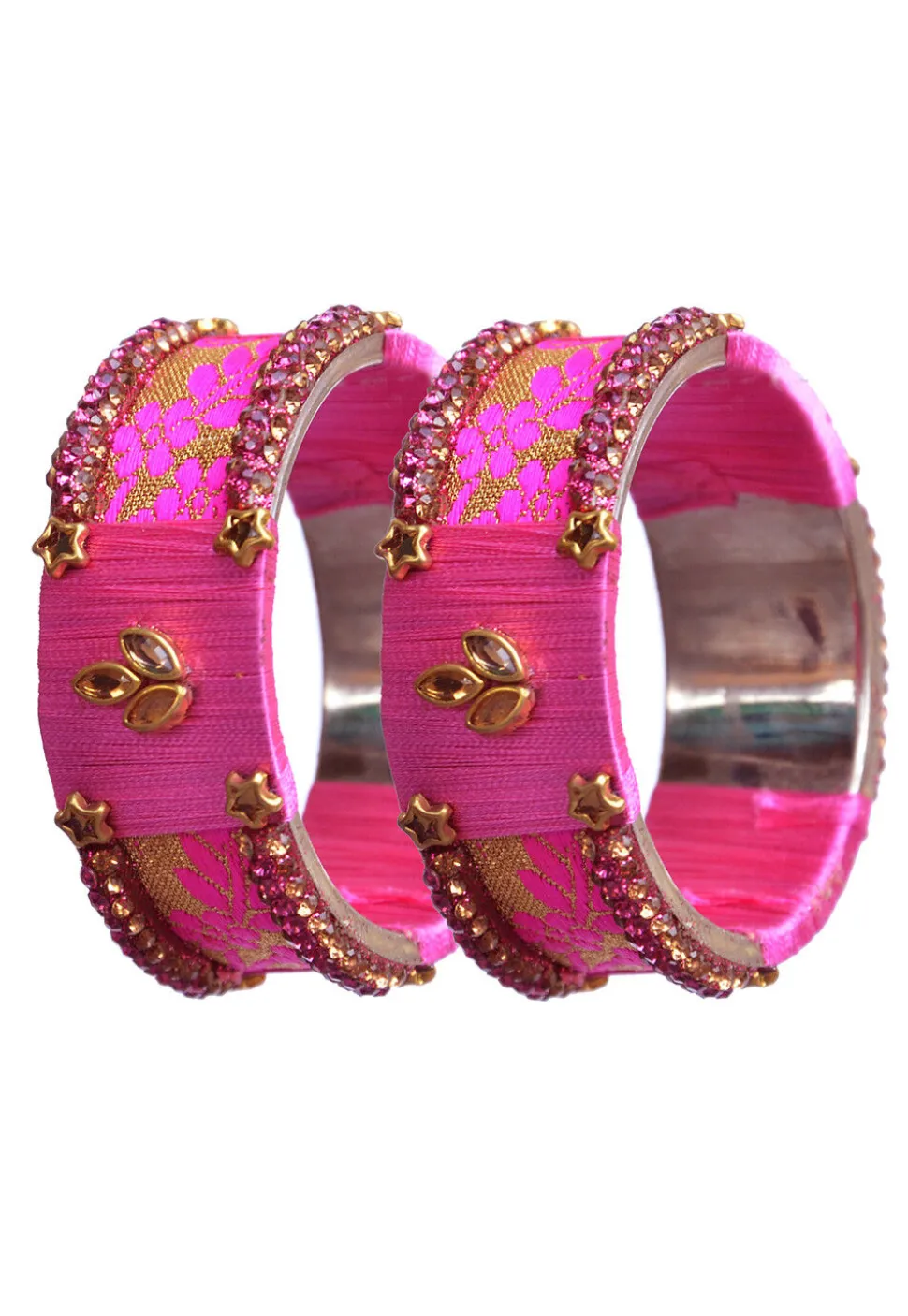 Stone Studded Bangle Pair