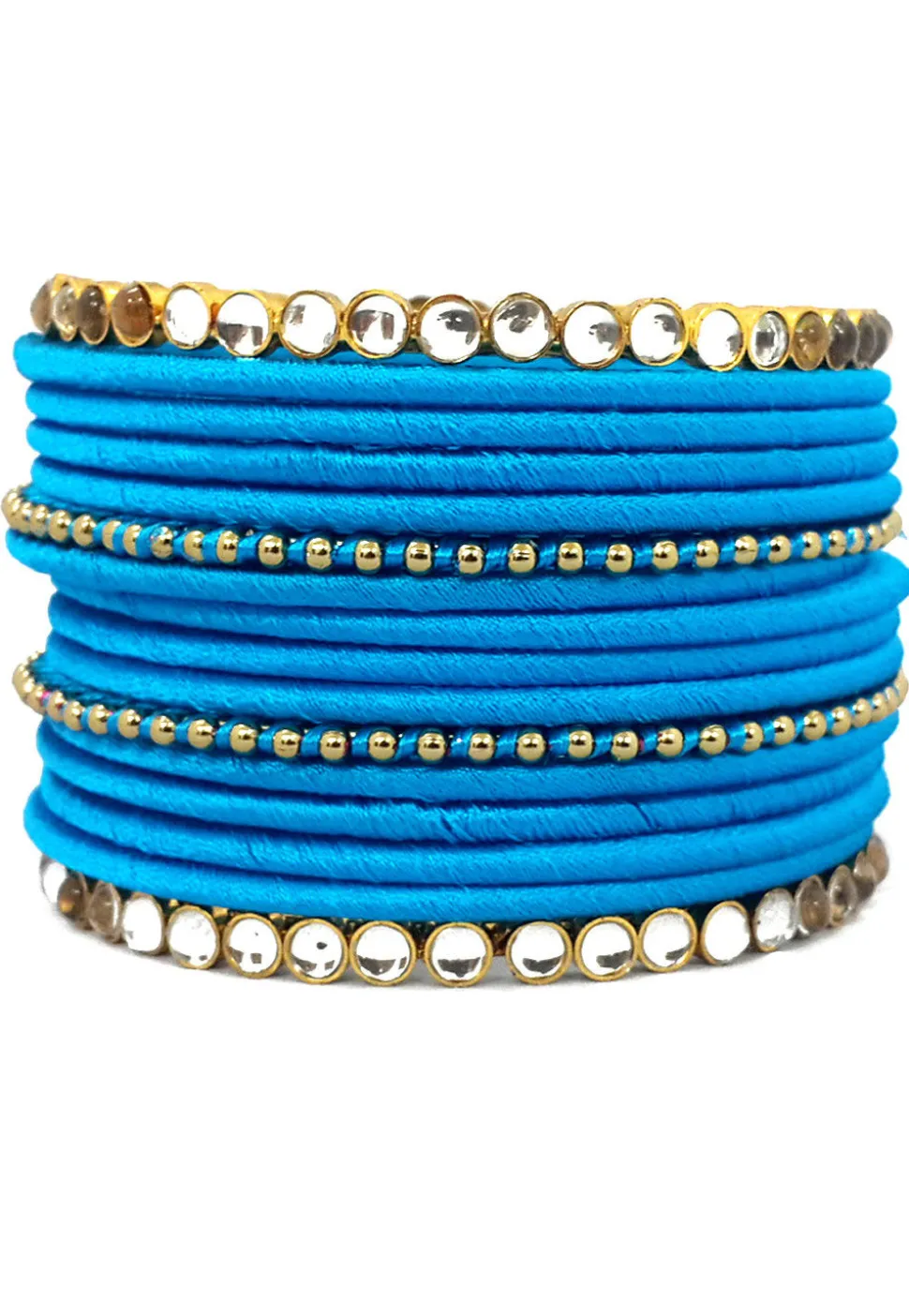 Stone Studded Bangle Set