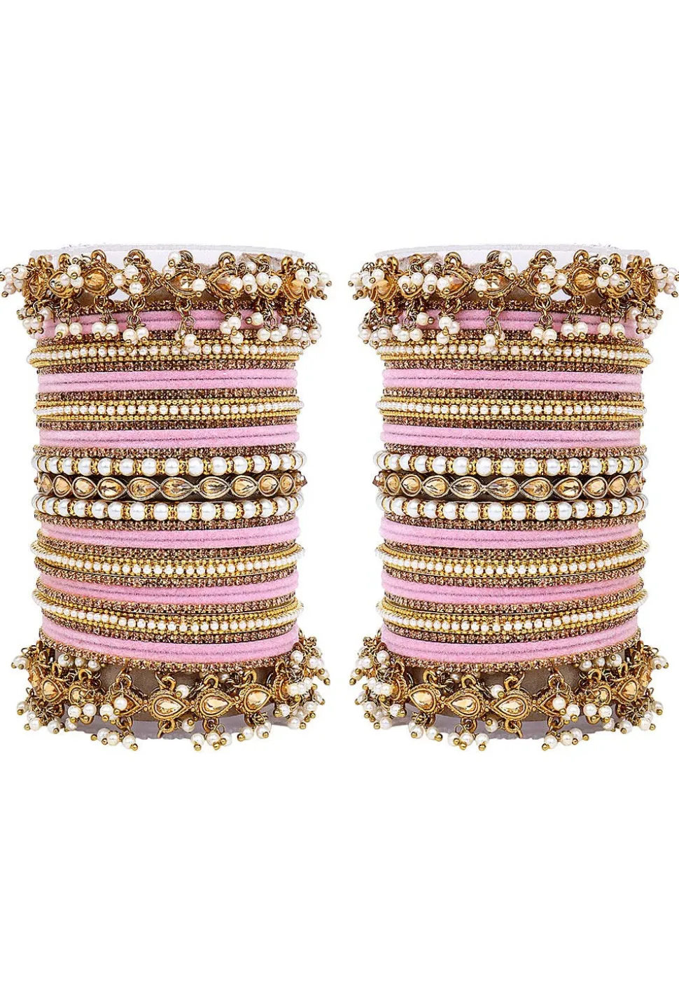 Stone Studded Bangle Set