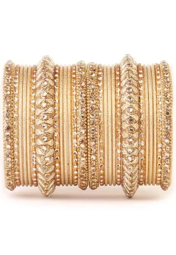 Stone Studded Bangle Set
