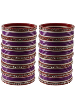 Stone Studded Bangle Set