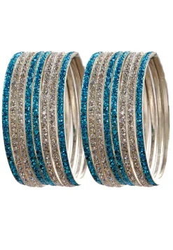 Stone Studded Bangle Set