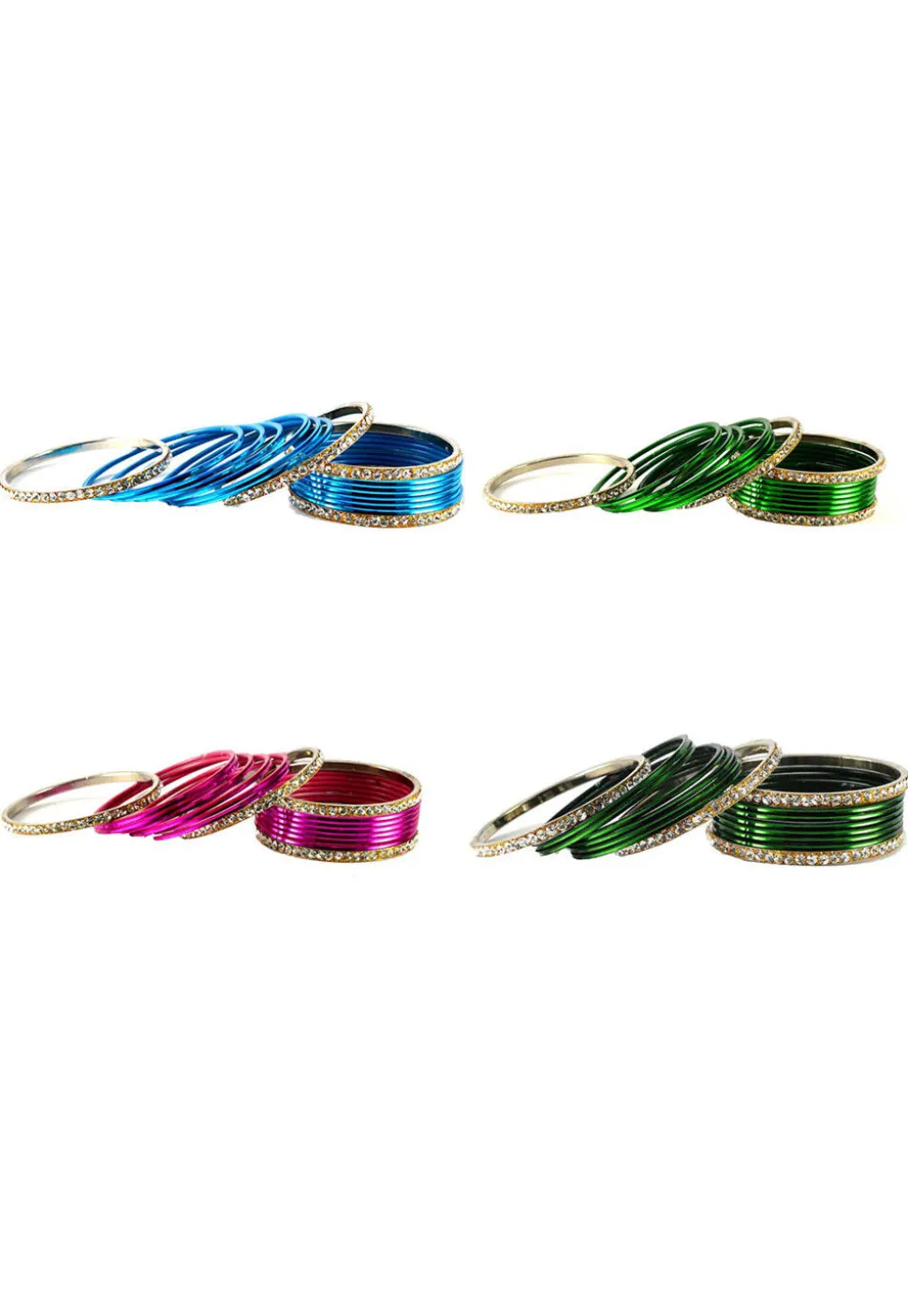 Stone Studded Bangle Set