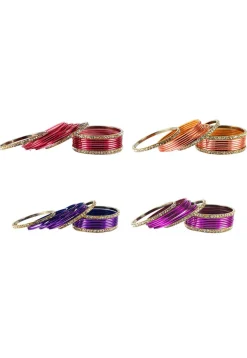 Stone Studded Bangle Set