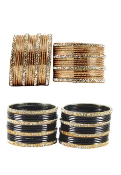 Stone Studded Bangle Set