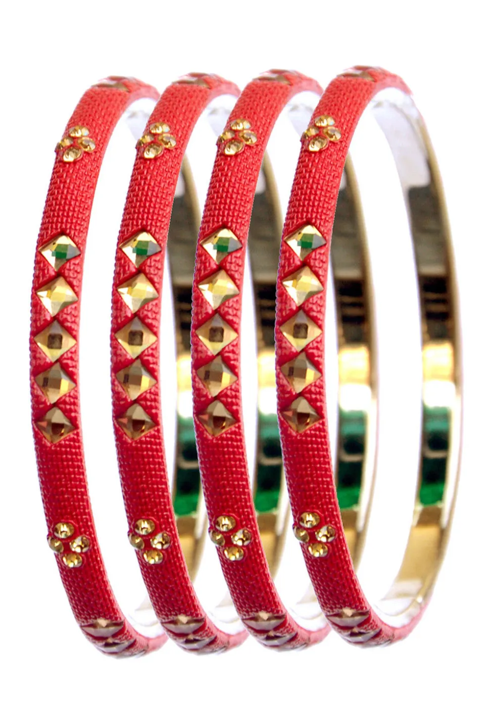 Stone Studded Bangle Set