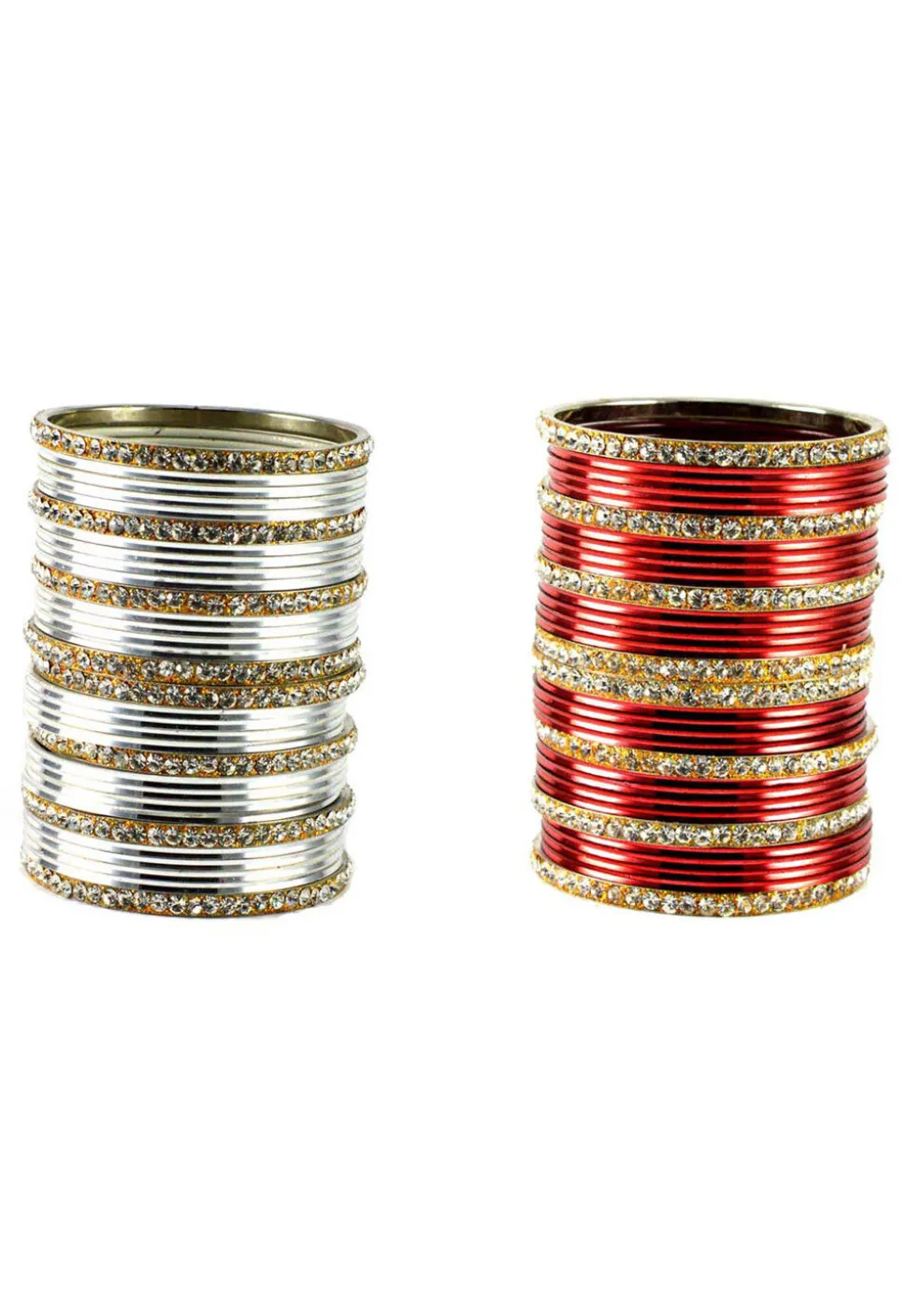 Stone Studded Bangle Set