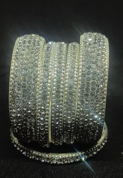 Stone Studded Bangle Set