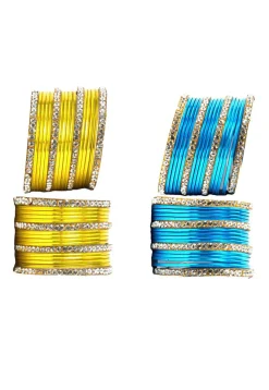 Stone Studded Bangle Set