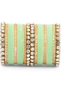 Stone Studded Bangle Set