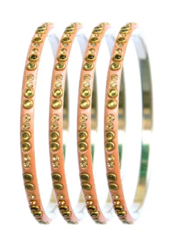 Stone Studded Bangle Set