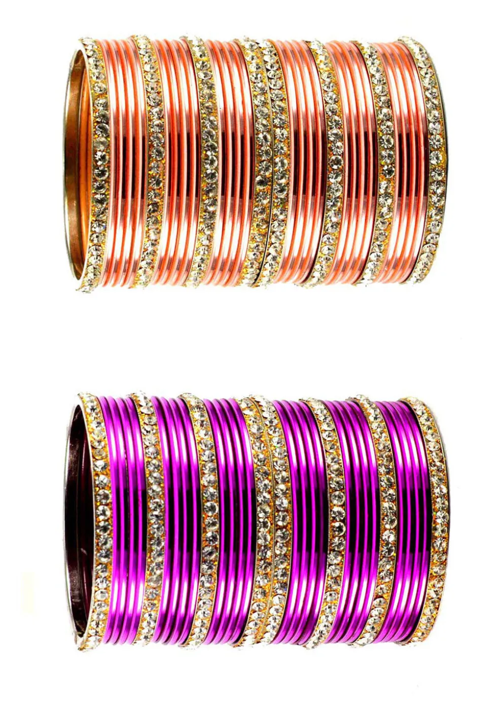 Stone Studded Bangle Set
