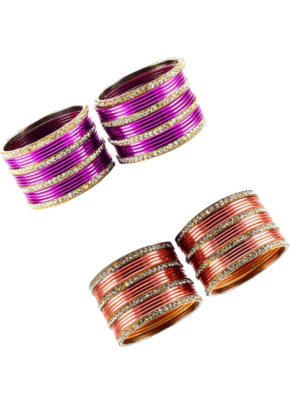 Stone Studded Bangle Set