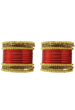 Stone Studded Bangle Set
