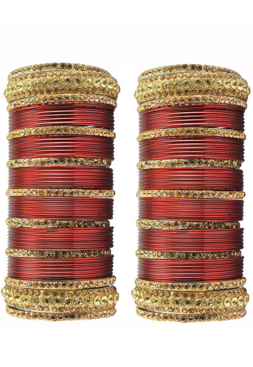 Stone Studded Bangle Set