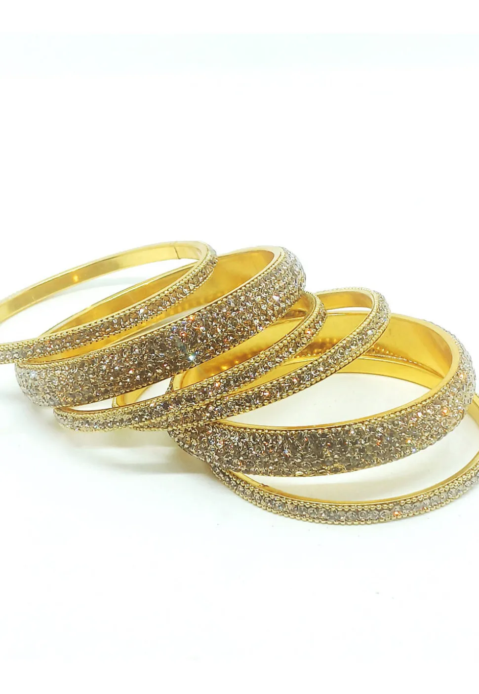 Stone Studded Bangle Set