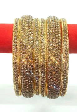 Stone Studded Bangle Set