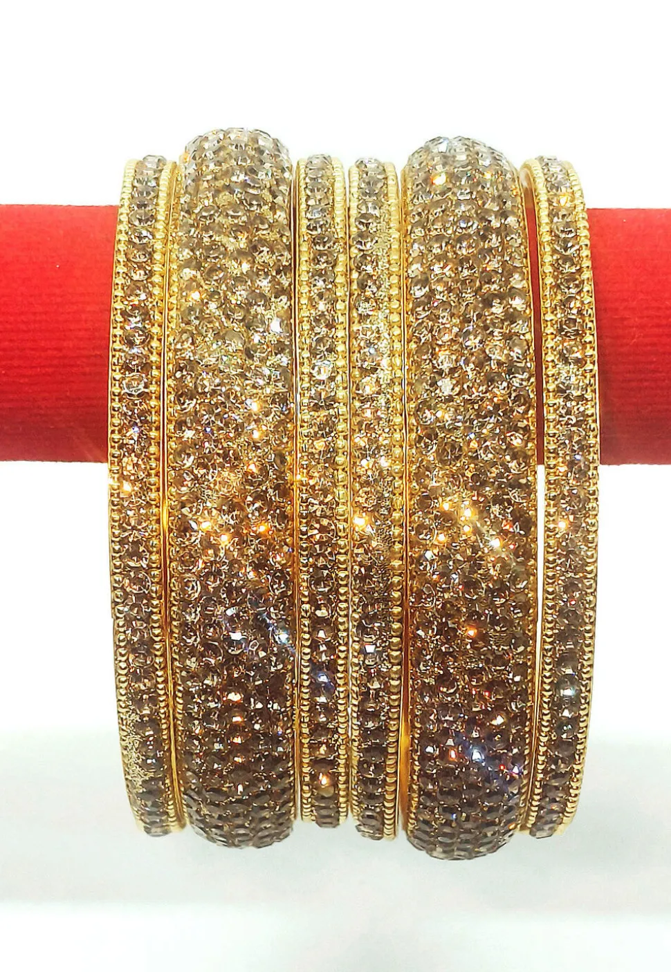 Stone Studded Bangle Set